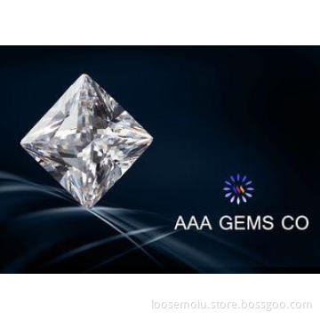 8.5 MM Diamond Moissanite Princess Square In Supper White C
